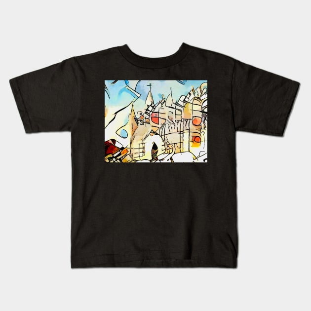 Kandinsky meets Mallorca, motif 1 Kids T-Shirt by Zamart20